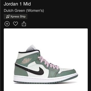 Jordan 1 mid Dutch green